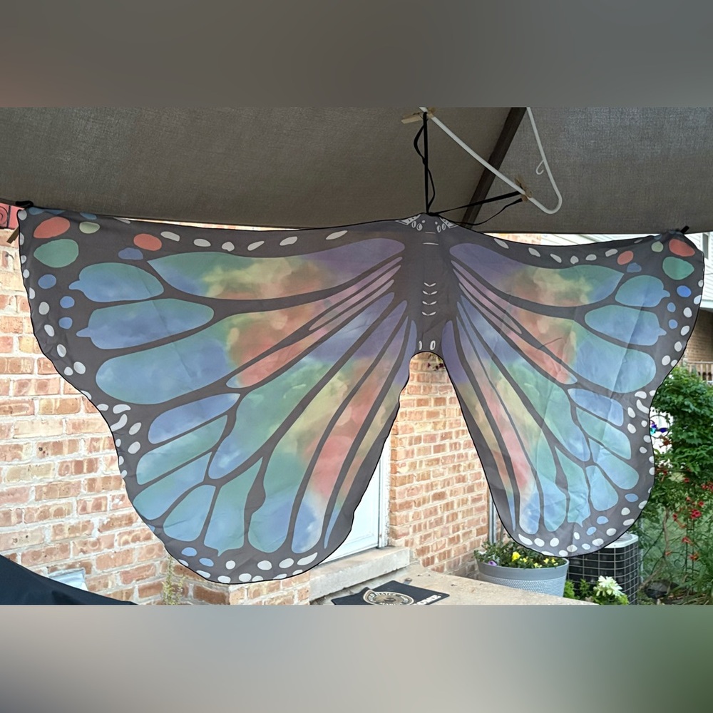 BUTTERFLY WINGS COSTUME | Full Wingspan | Halloween - Picture 4 of 11